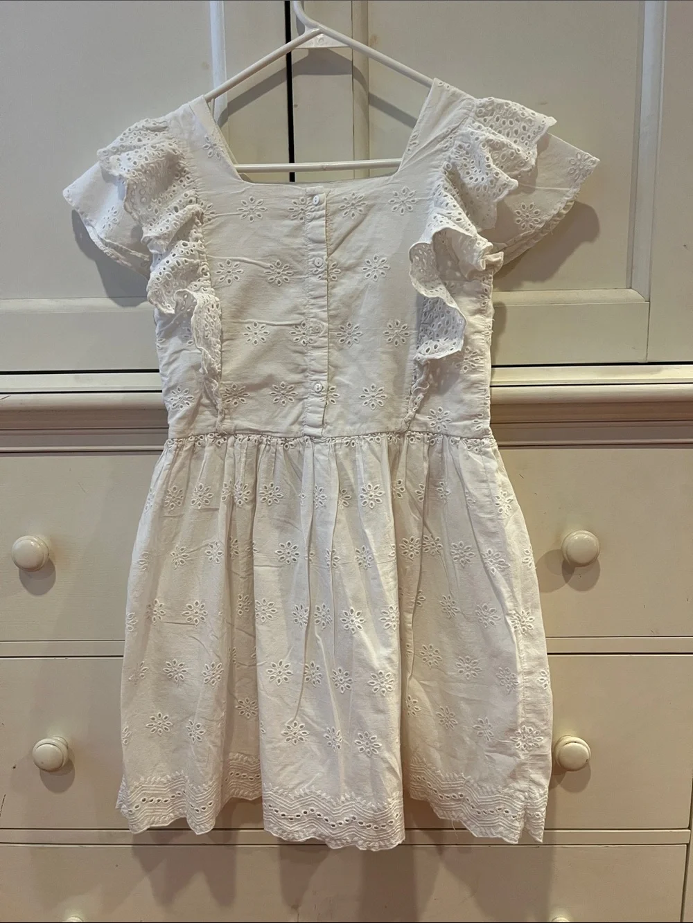 Zara White Eyelet Broderie Sundress